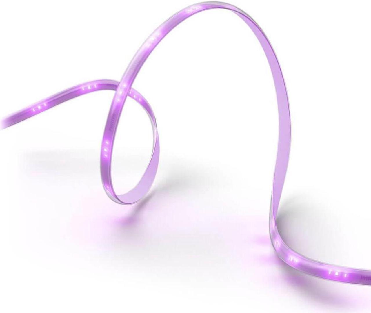 Alt view image 2 of 7 - Hue 589903 Solo White and Color Ambiance Lightstrip - 16.4 Ft