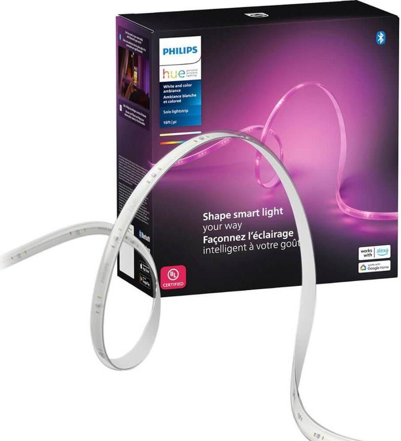 Main image of Hue 589903 Solo White and Color Ambiance Lightstrip - 16.4 Ft