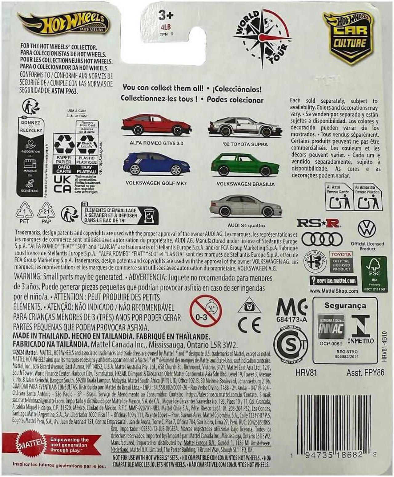 Alt view image 2 of 5 - Mattel HRV81 Hot Wheels Car Culture World Tour - Audio S4 Quattro