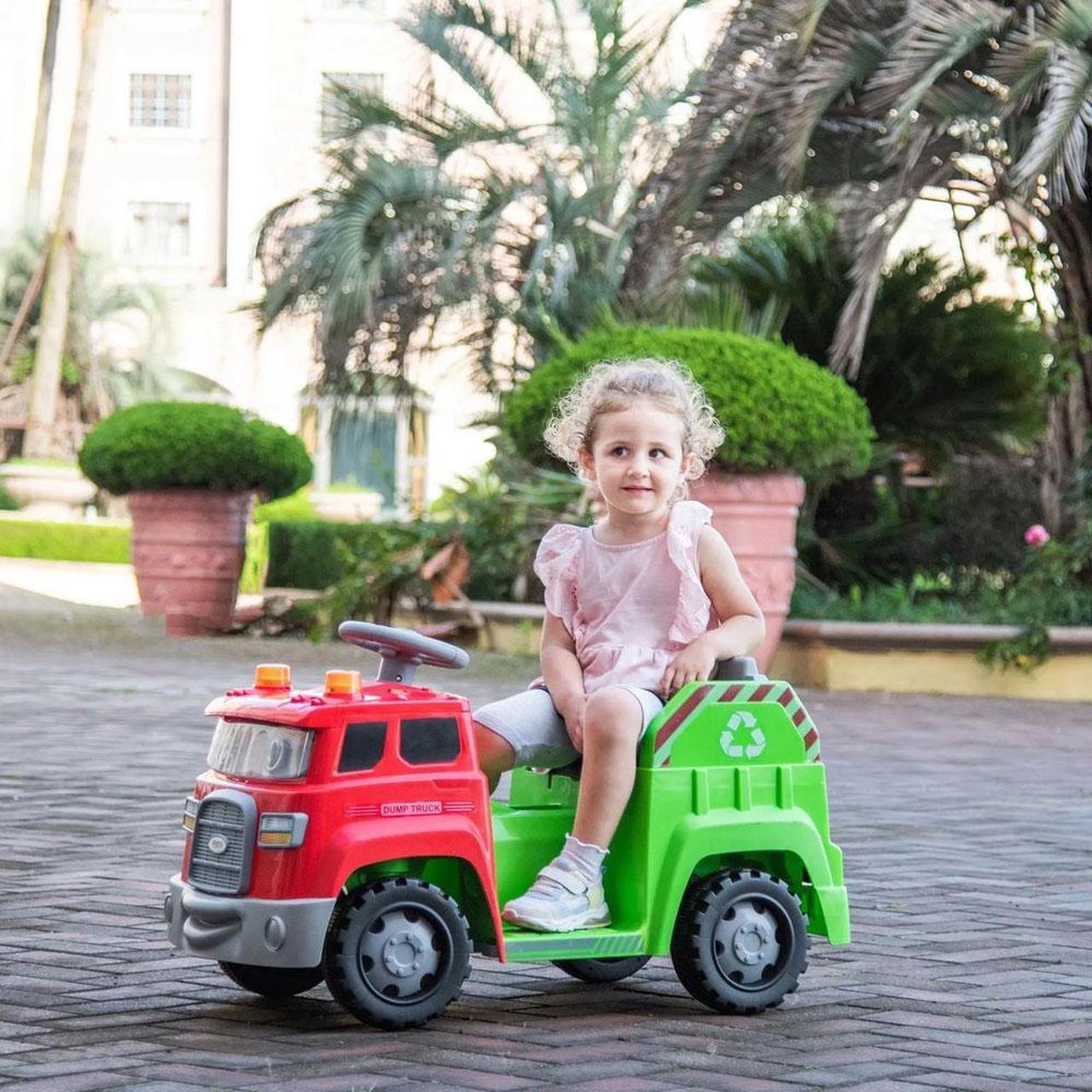 Alt view image 7 of 7 - Freddo Dump Truck 1 Seater Ride-On Vehicle