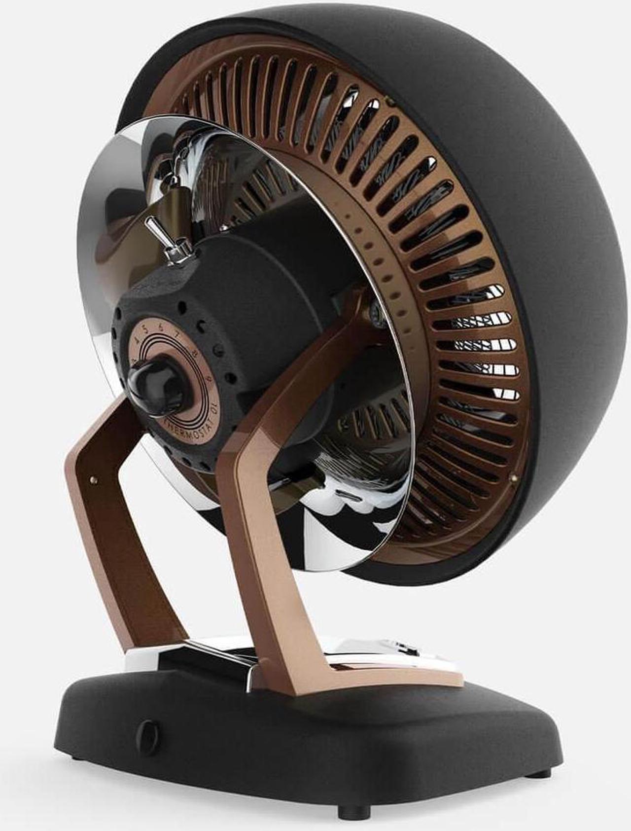 Alt view image 4 of 6 - Vornado VHEATGM Whole Room Vintage Heater - Gunmetal