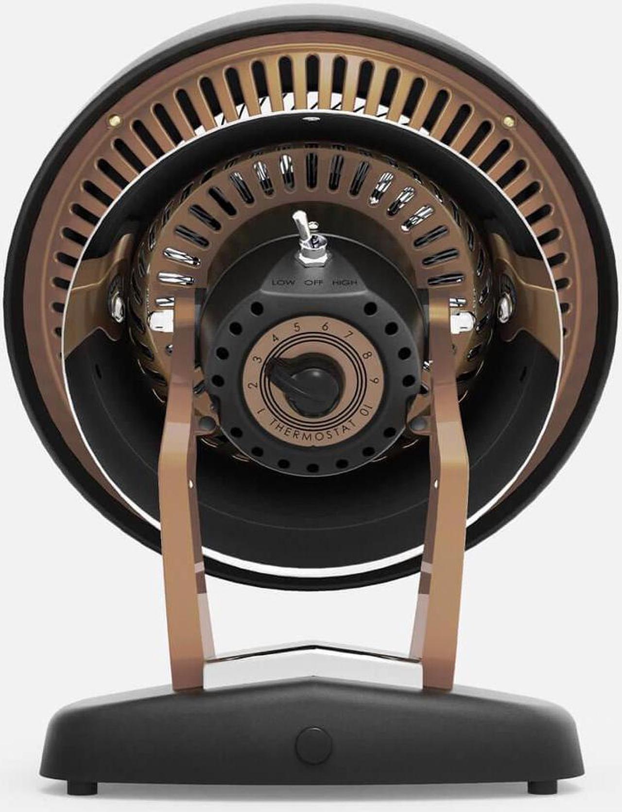 Alt view image 5 of 6 - Vornado VHEATGM Whole Room Vintage Heater - Gunmetal