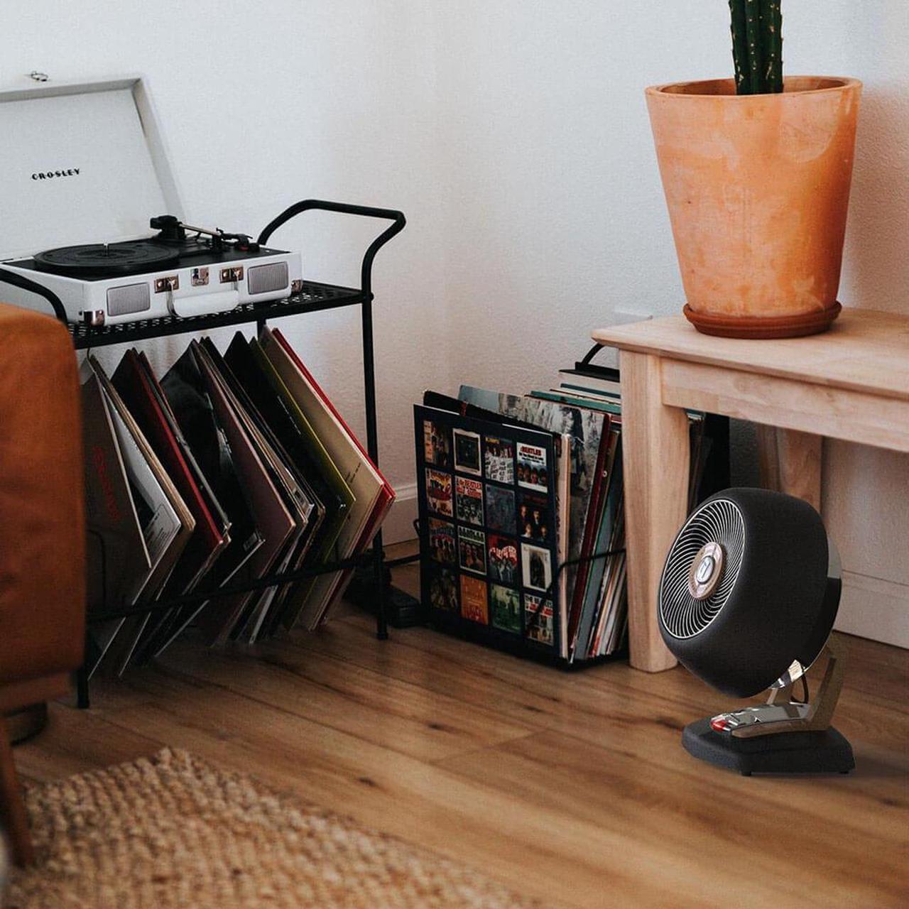 Alt view image 6 of 6 - Vornado VHEATGM Whole Room Vintage Heater - Gunmetal