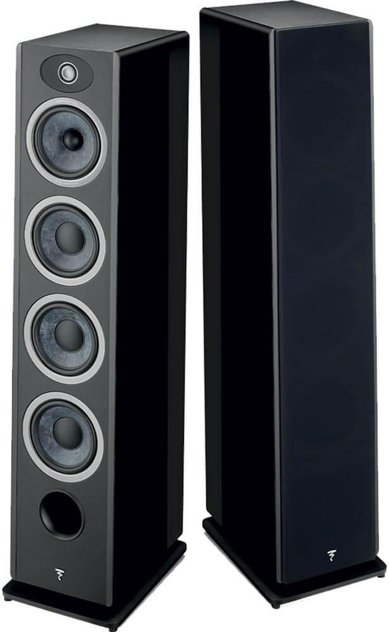 Alt view image 2 of 6 - Focal VESTIAN3BLK Vestia No. 3 3-Way Floorstanding Speaker (Each) - High Gloss Black