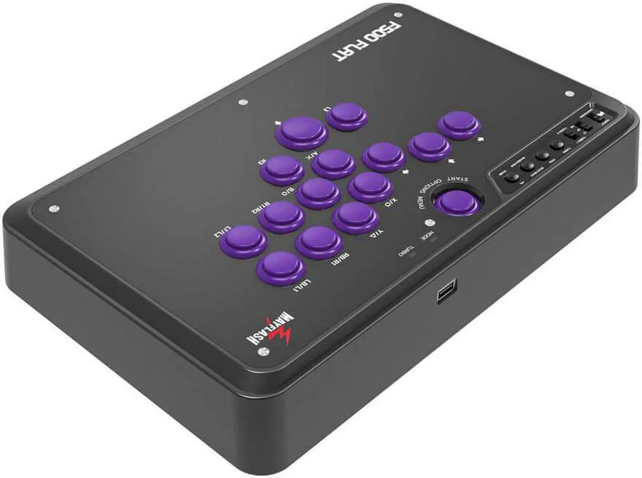 Alt view image 3 of 11 - Mayflash F500FLAT All-Button Arcade Controller F500 Flat