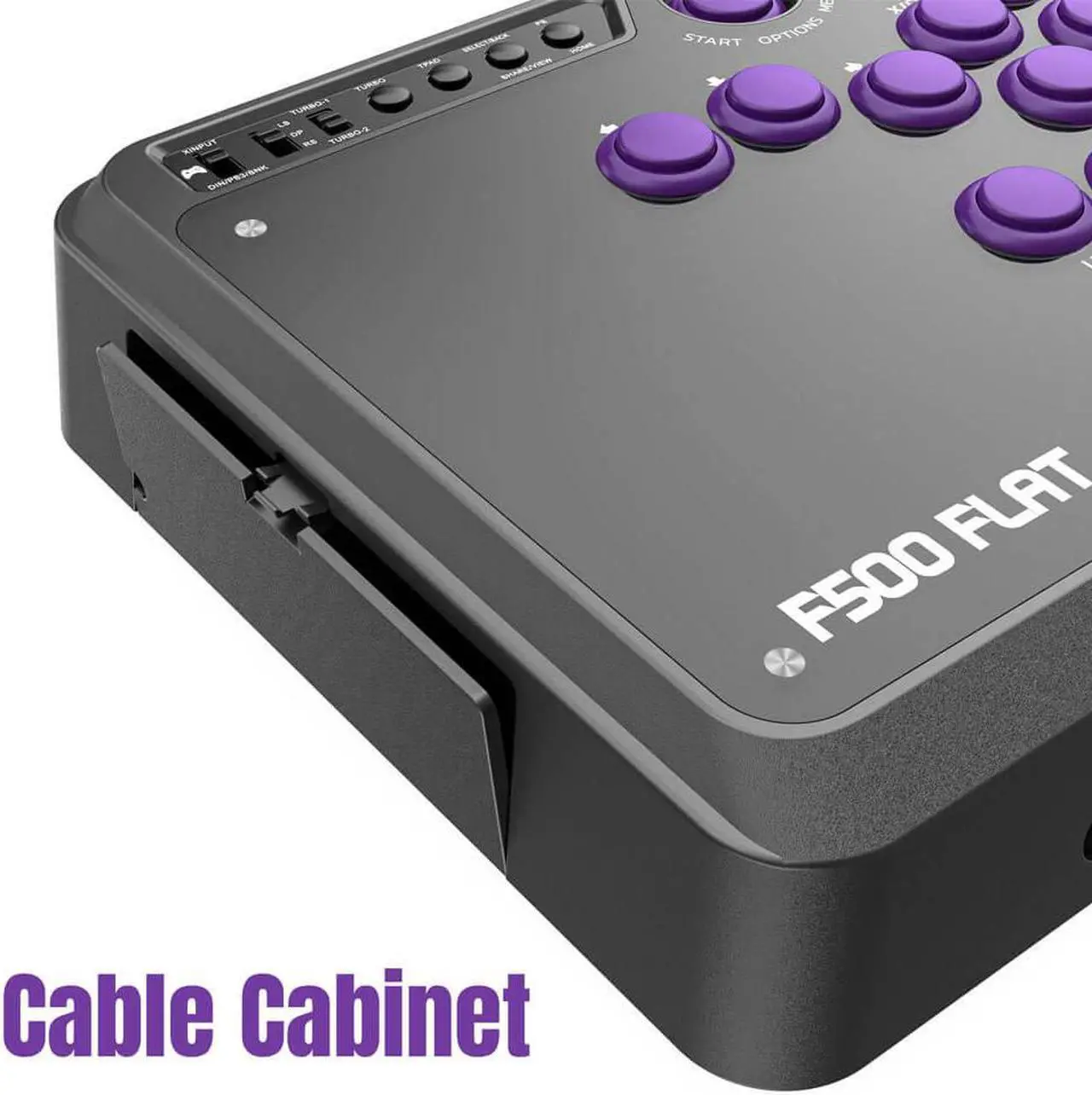 Alt view image 5 of 11 - Mayflash F500FLAT All-Button Arcade Controller F500 Flat