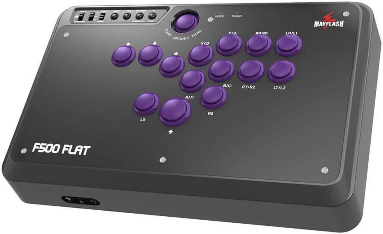 Alt view image 2 of 11 - Mayflash F500FLAT All-Button Arcade Controller F500 Flat