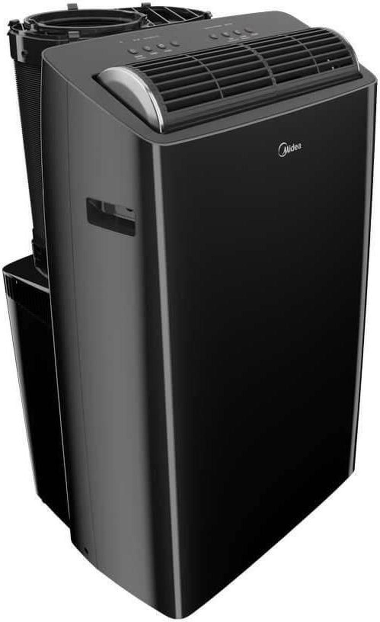 Alt view image 3 of 8 - Midea MAP12S1TBL 12,000 BTU DUO Smart Inverter Portable Air Conditioner - Black