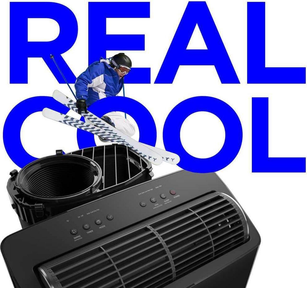 Alt view image 7 of 8 - Midea MAP12S1TBL 12,000 BTU DUO Smart Inverter Portable Air Conditioner - Black