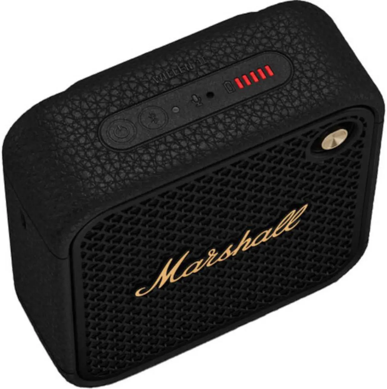 Alt view image 2 of 3 - Marshall WILLEN2BTBK Willen II Portable Bluetooth Speaker - Black/Brass