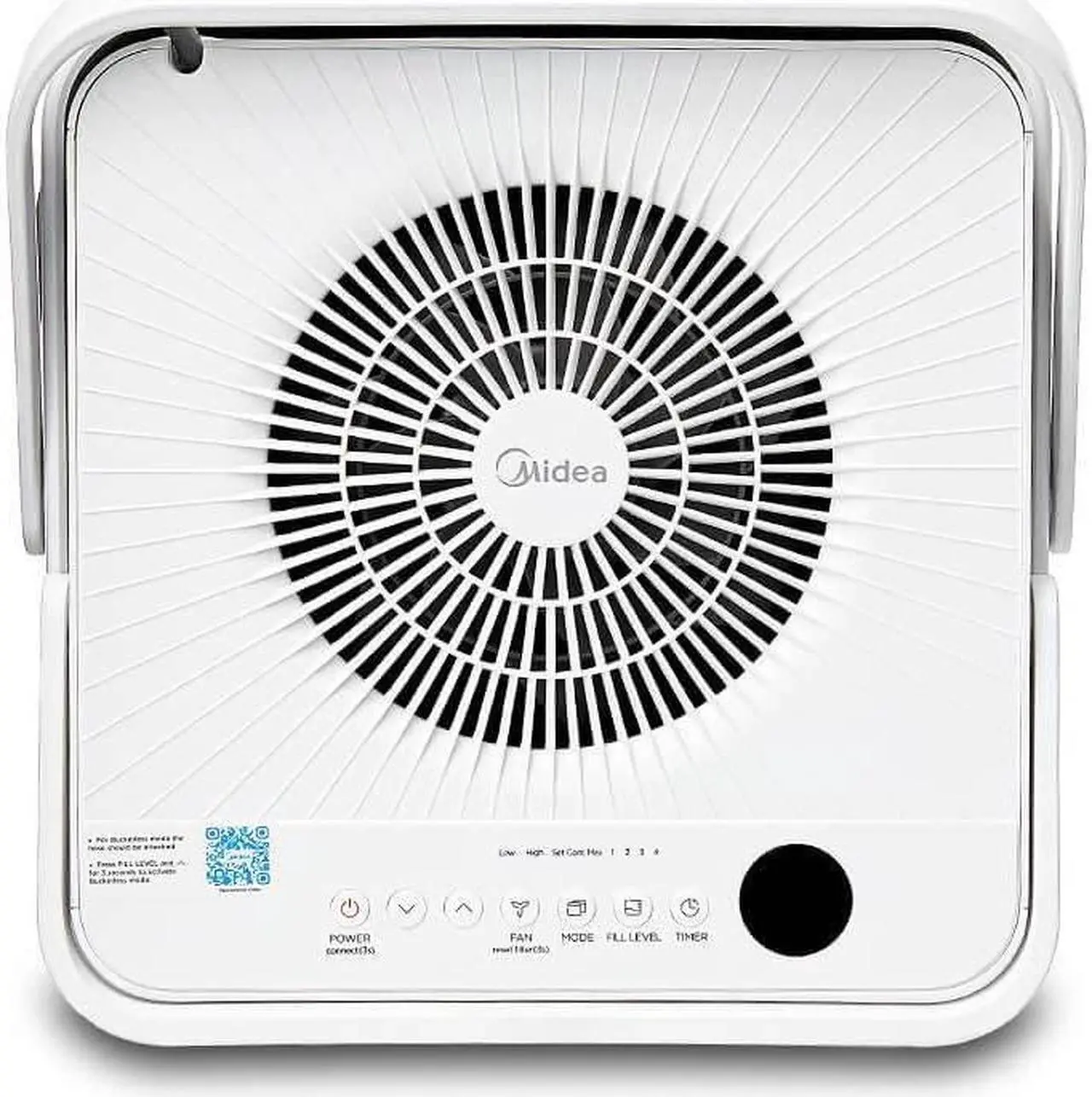 Alt view image 6 of 6 - Midea MAD50S1QWT 50 Pint Cube Dehumidifier - White