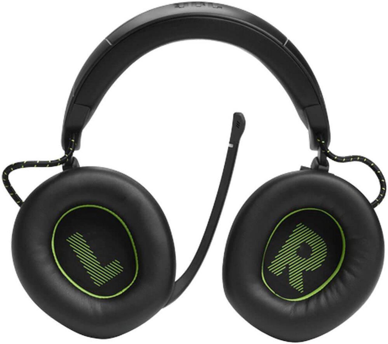Alt view image 5 of 14 - JBL JBLQ910XWLBLKGRNAM Quantum 910X Wireless Gaming Headset for Xbox - Over-Ear - 32 Ohms - Active Noise Cancellation - Bluetooth 5.2 - USB-C - Black/Green