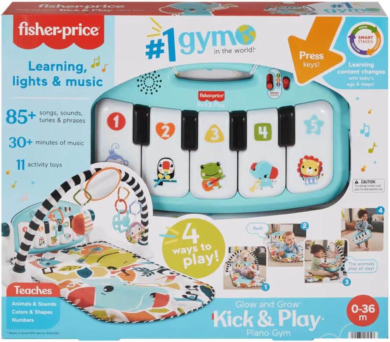Alt view image 6 of 6 - Fisher-Price HRB13 Glow and Grow Kick & Play Piano Gym