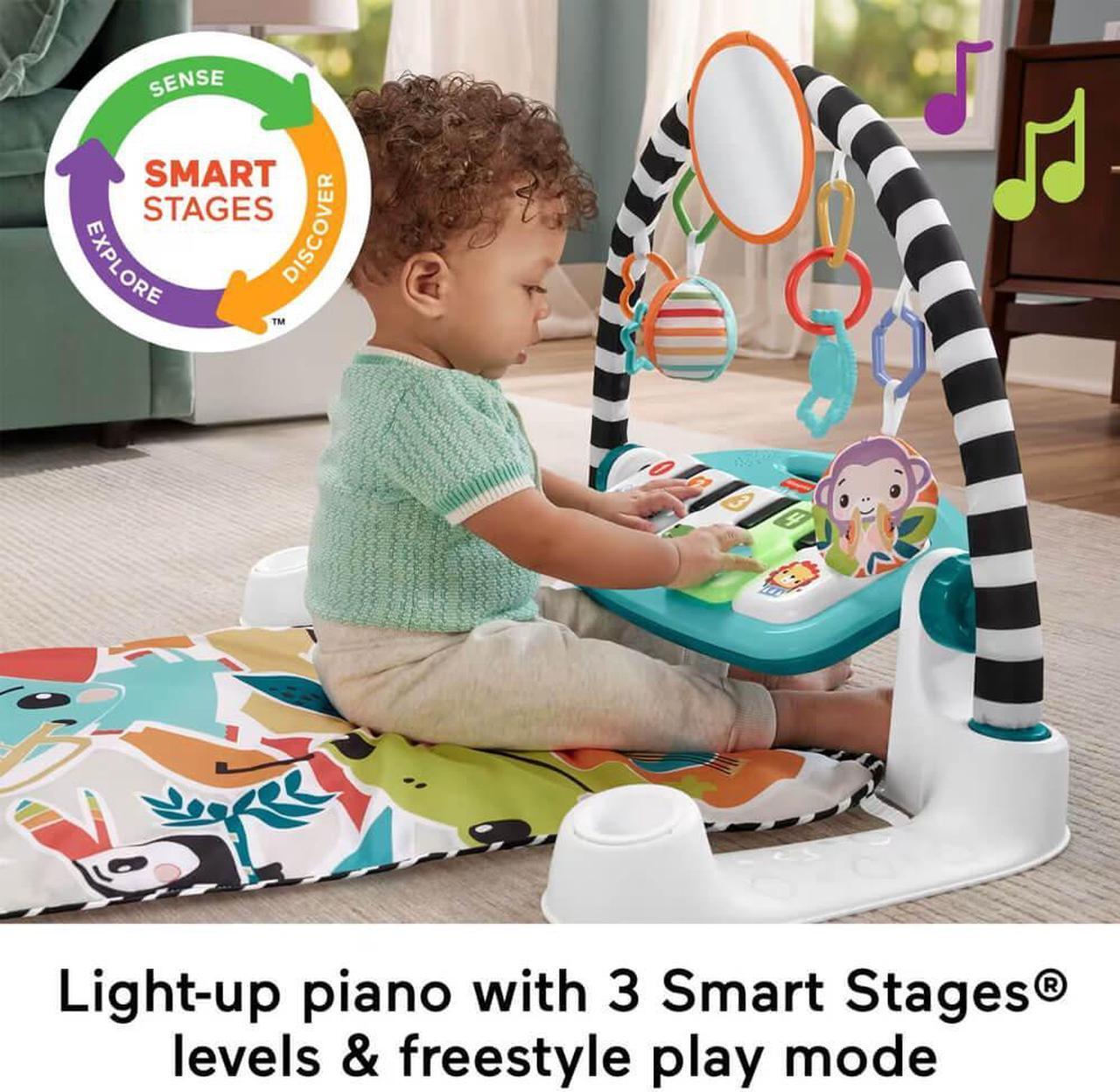 Alt view image 4 of 6 - Fisher-Price HRB13 Glow and Grow Kick & Play Piano Gym
