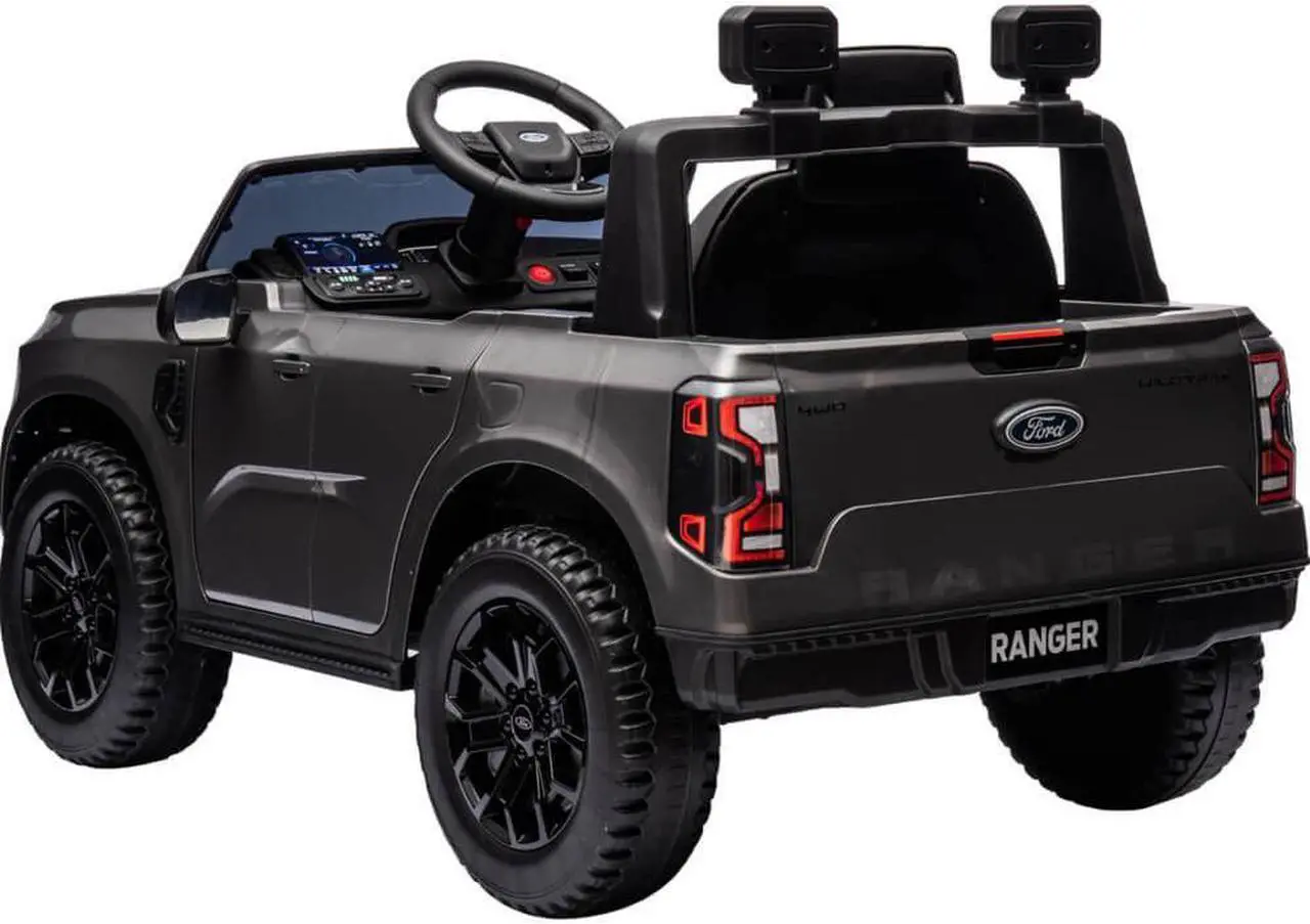 Alt view image 2 of 3 - Best Ride On Cars FORDRANGGREY Kids Electric Vehicle Ford Ranger - Gray