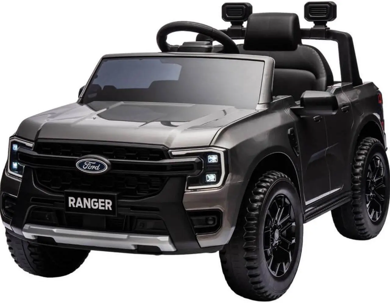 Alt view image 3 of 3 - Best Ride On Cars FORDRANGGREY Kids Electric Vehicle Ford Ranger - Gray