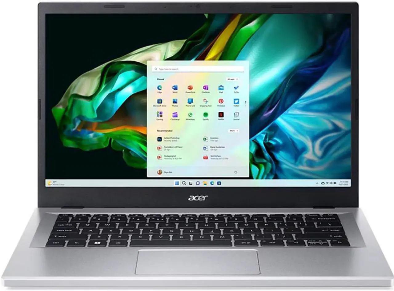 Main image of Acer 14 inch Aspire 3 Laptop - Intel Core i3-N305 - 8GB/128GB - Silver