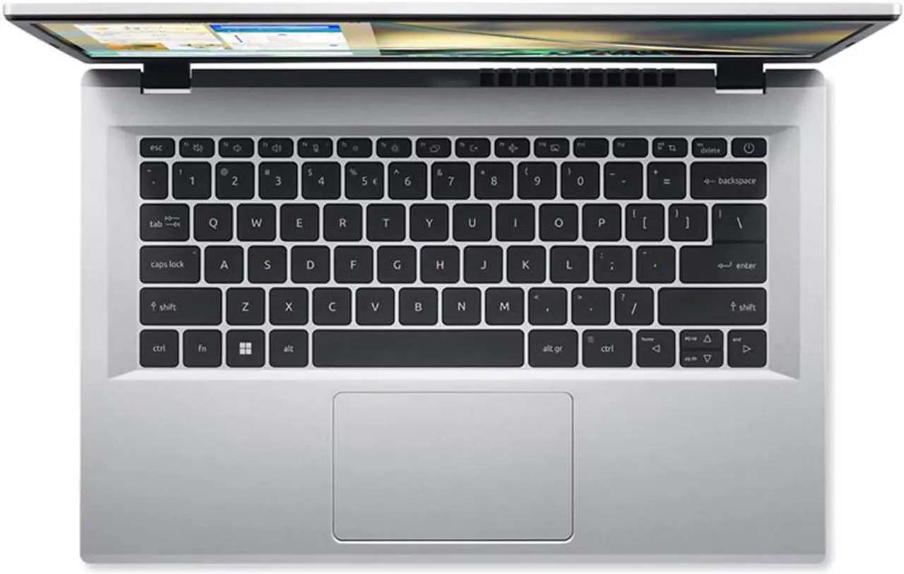 Alt view image 3 of 7 - Acer 14 inch Aspire 3 Laptop - Intel Core i3-N305 - 8GB/128GB - Silver