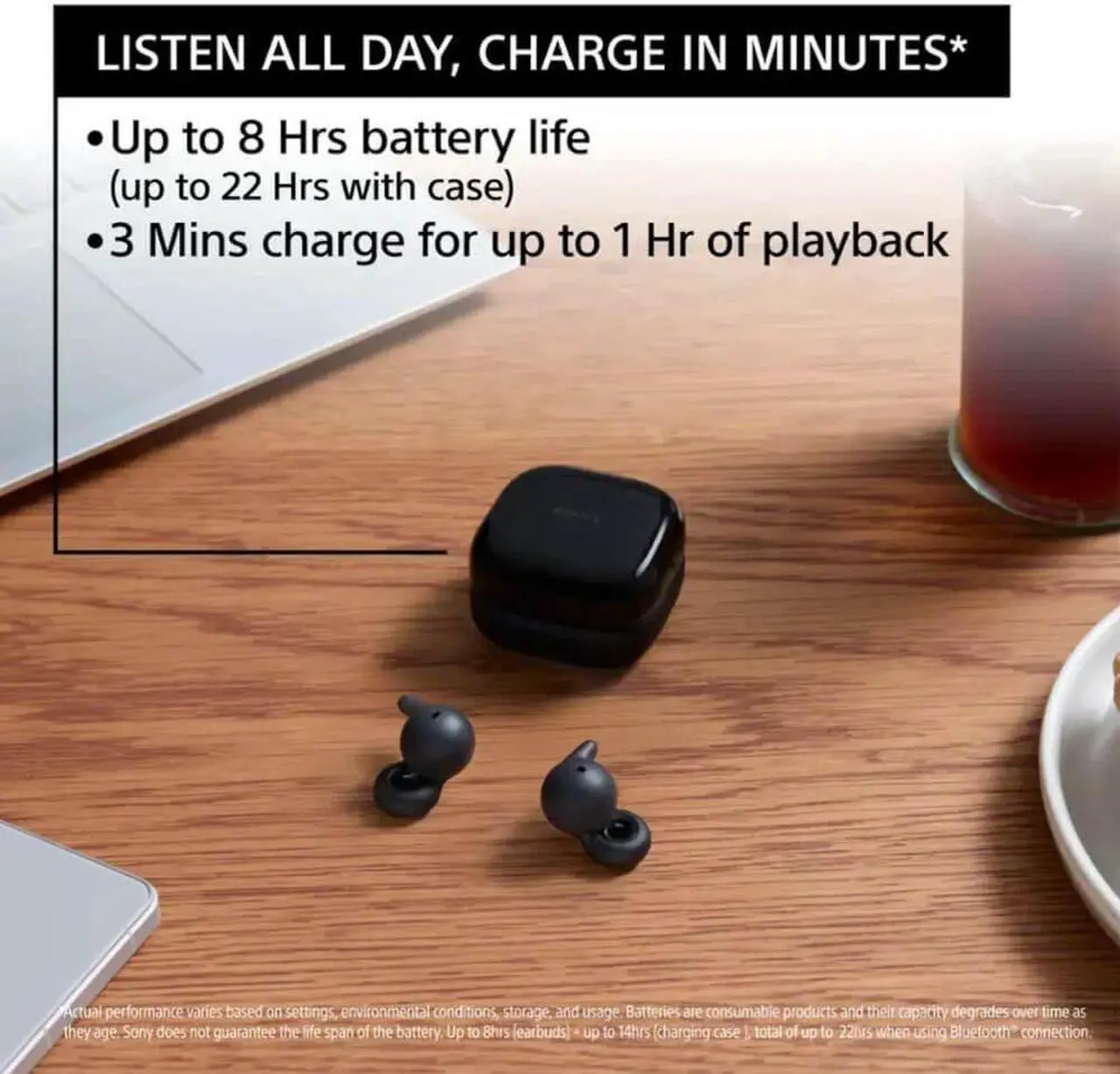 Alt view image 6 of 20 - Sony WFL910W LinkBuds Open True Wireless Earbuds - White