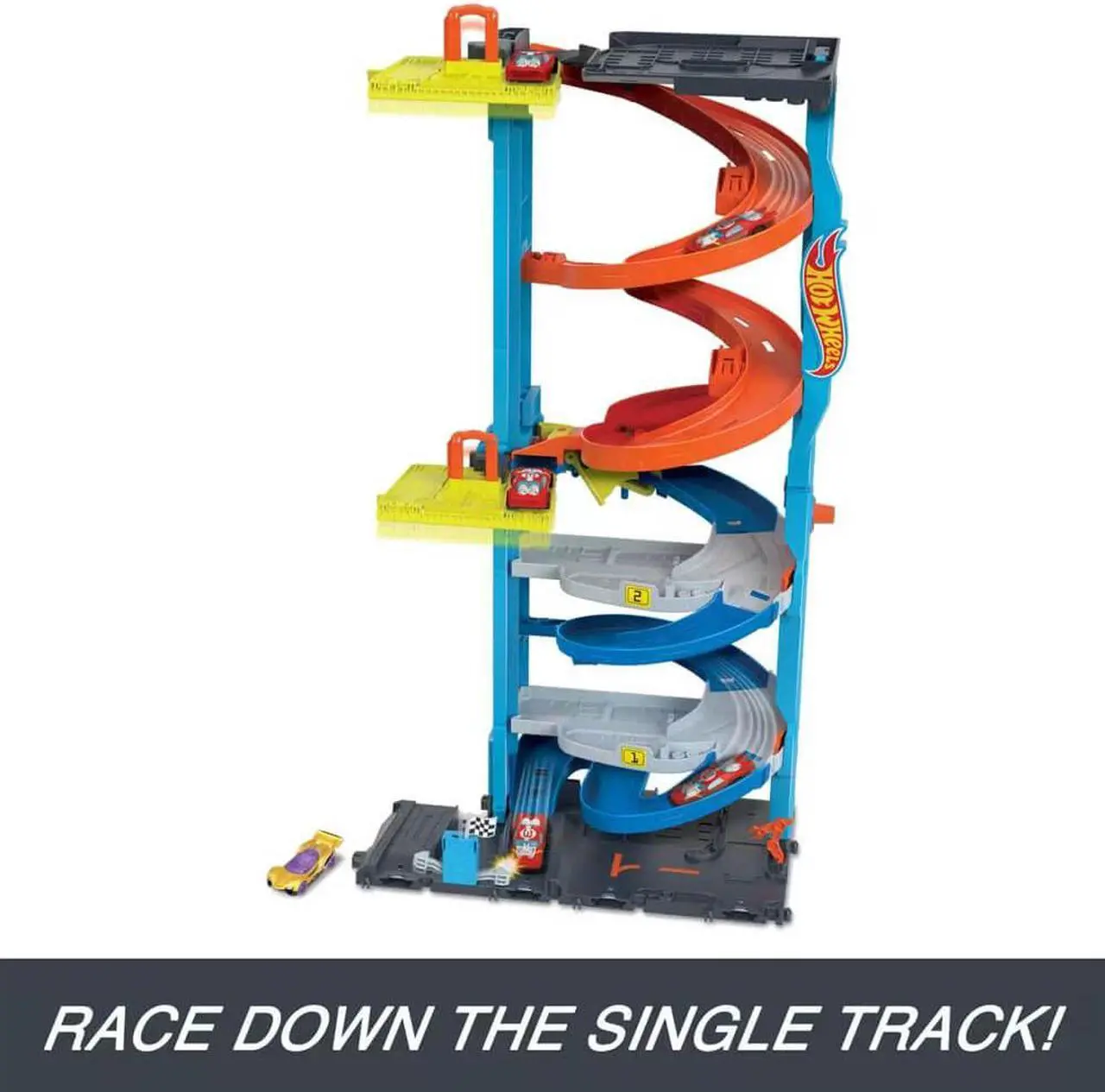 Alt view image 5 of 6 - Mattel HKX43 Hot Wheels City Transforming Race Tower Playset