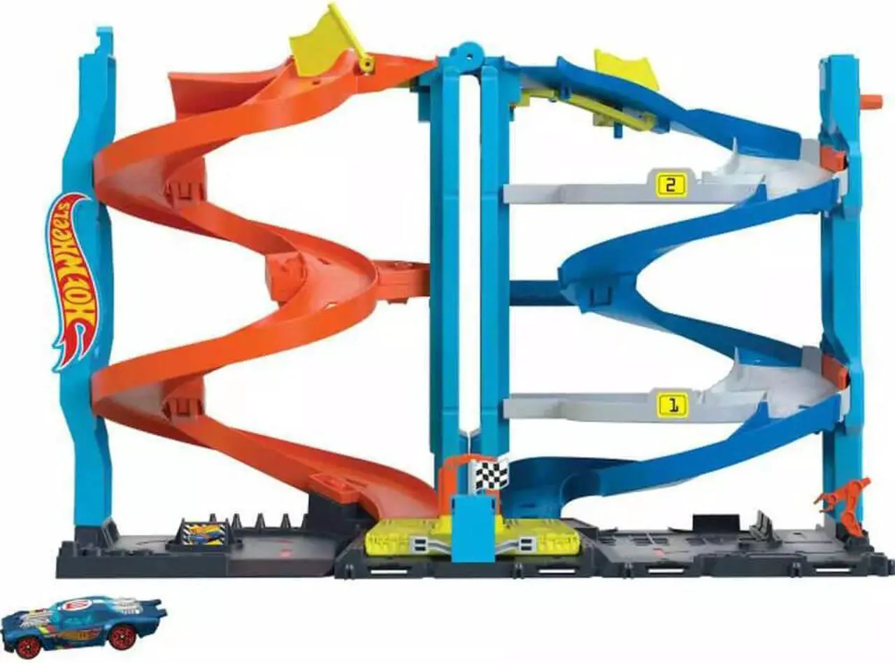 Main image of Mattel HKX43 Hot Wheels City Transforming Race Tower Playset