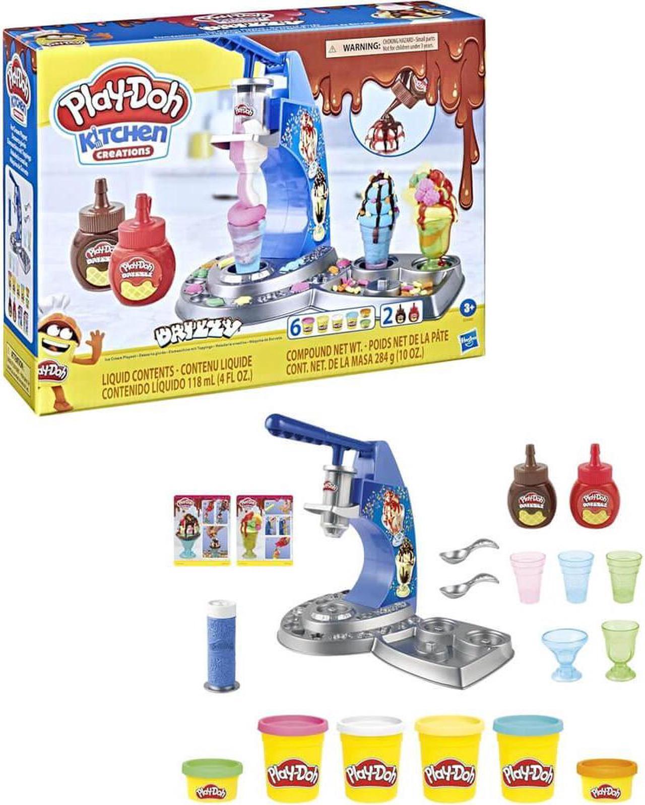 Alt view image 4 of 6 - Hasbro E6688 Play-Doh Kitchen Creations Drizzy Ice Cream Playset