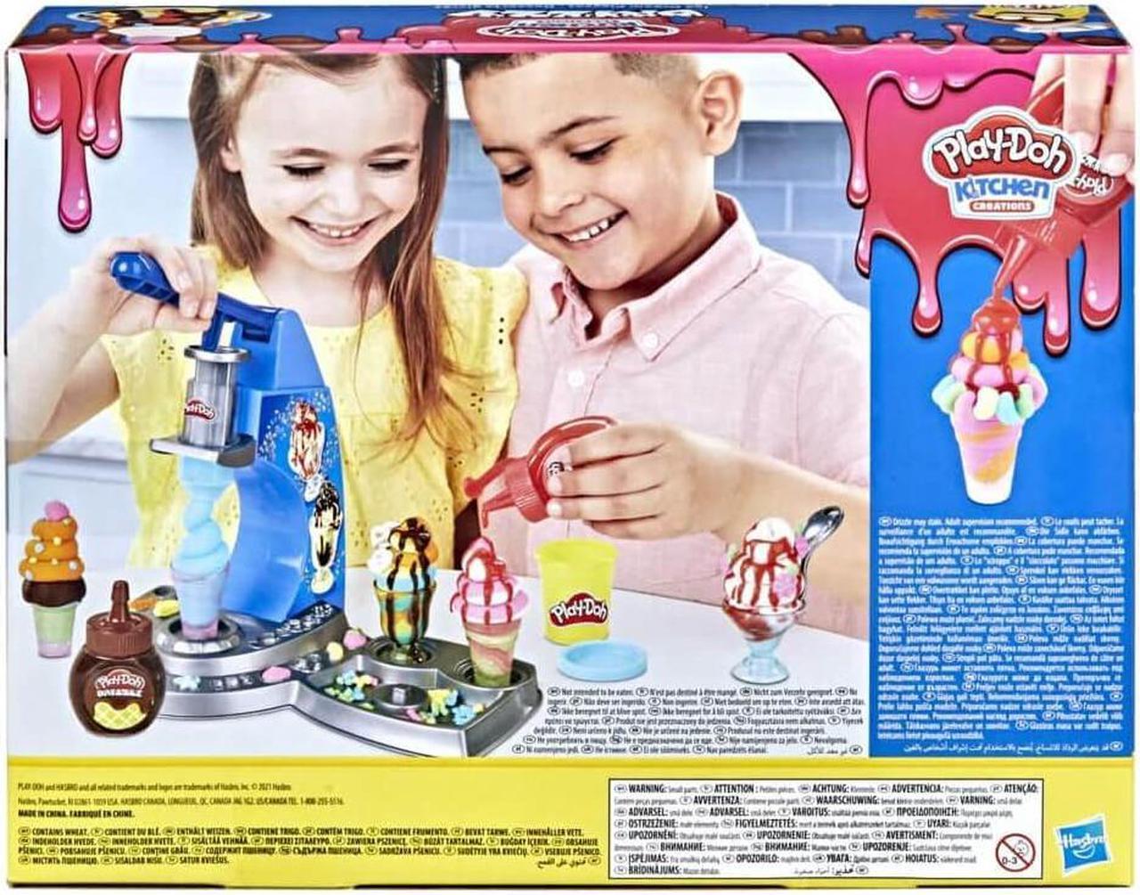 Alt view image 6 of 6 - Hasbro E6688 Play-Doh Kitchen Creations Drizzy Ice Cream Playset