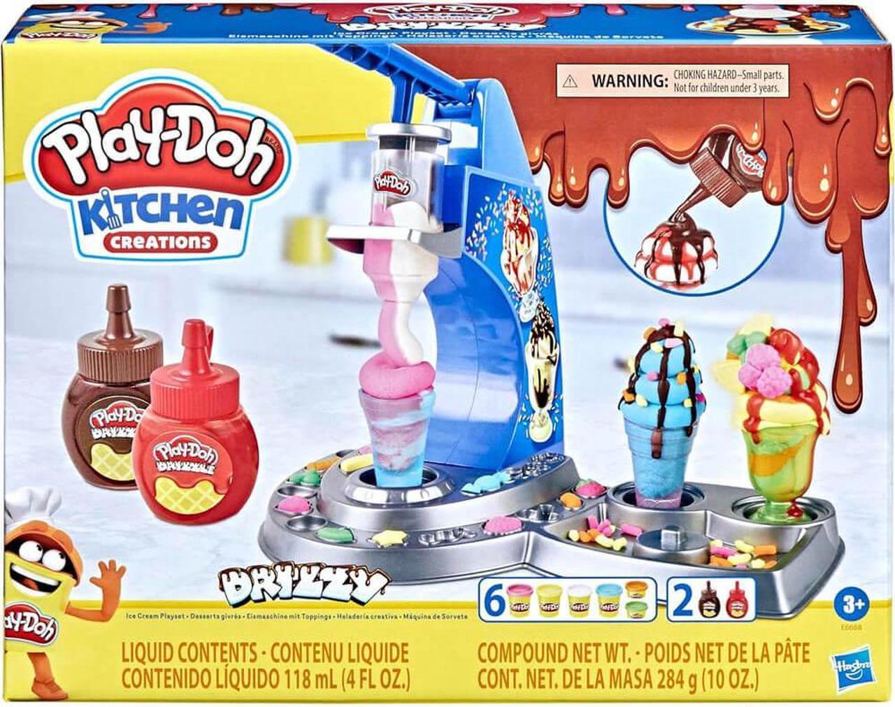 Alt view image 5 of 6 - Hasbro E6688 Play-Doh Kitchen Creations Drizzy Ice Cream Playset
