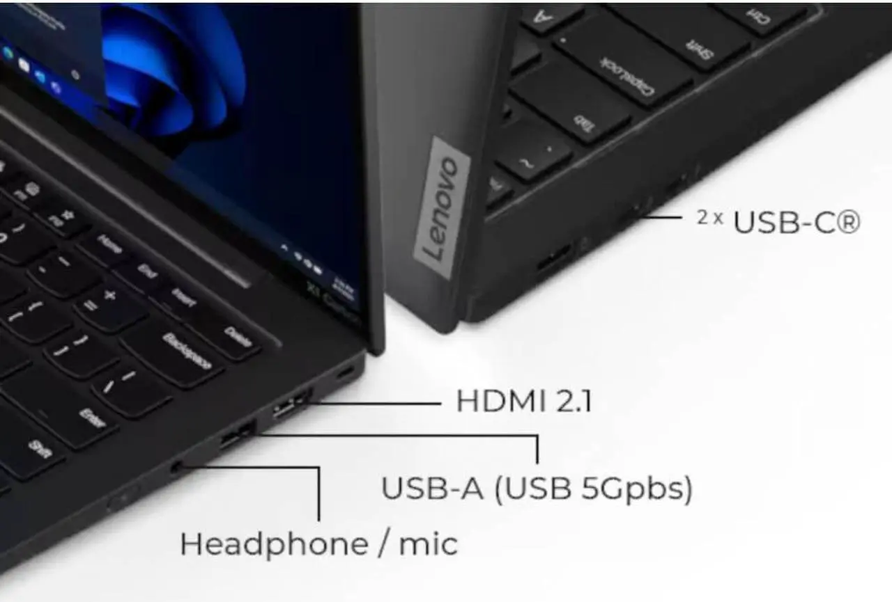 Alt view image 4 of 7 - Lenovo 21KC0046US 14 inch ThinkPad X1 Laptop - Intel Ultra 7 155U - 32GB/512GB SSD - Black