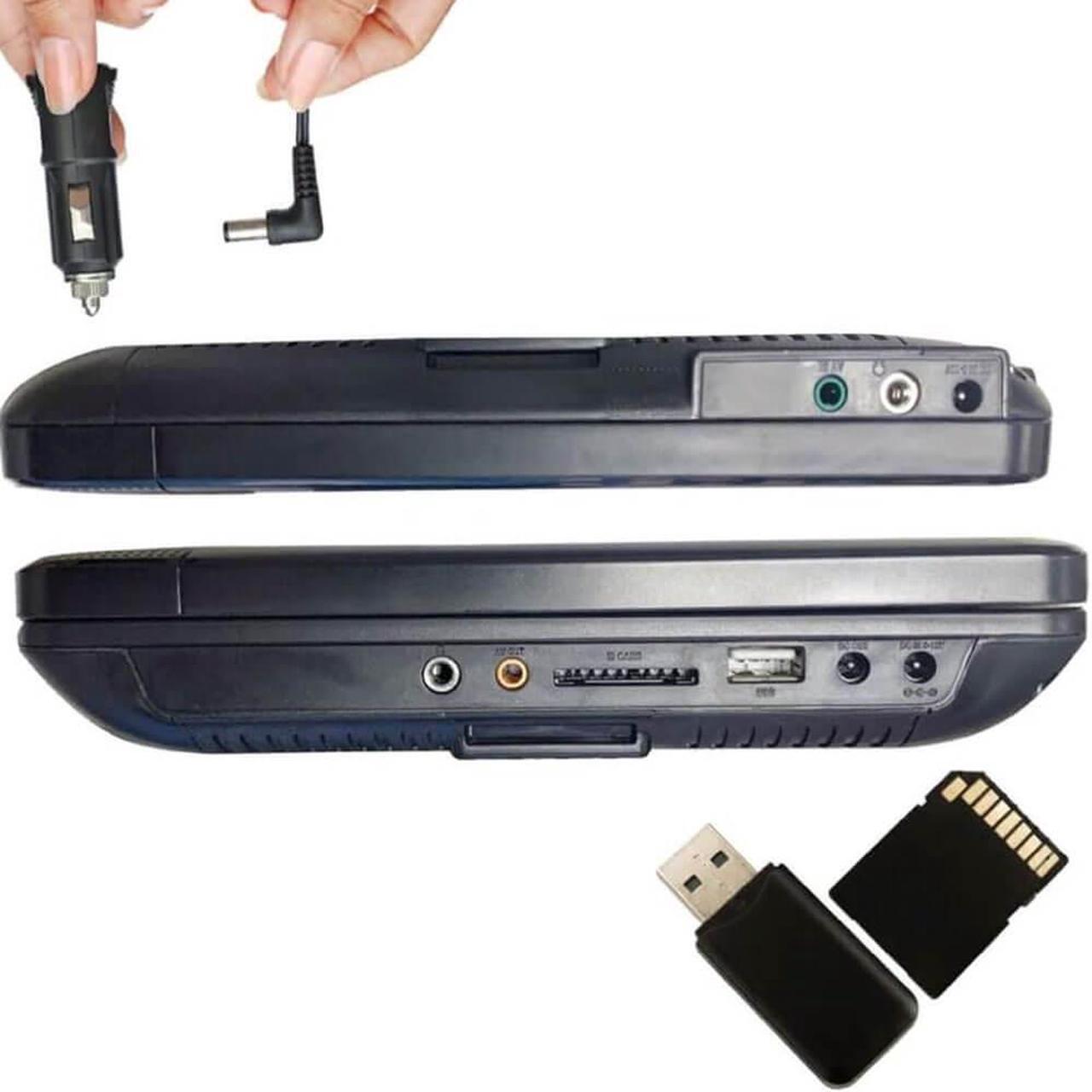 Alt view image 3 of 7 - Sylvania SDVD1082 10.1 inch Dual-Screen Portable DVD Player -  - Black