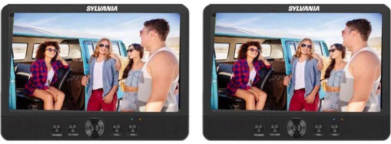 Main image of Sylvania SDVD1082 10.1 inch Dual-Screen Portable DVD Player -  - Black