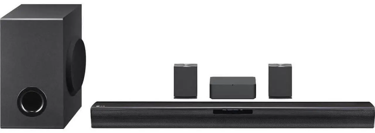 LG SQC4R 4.1 Ch Soundbar with Wireless Subwoofer and Rear Speakers