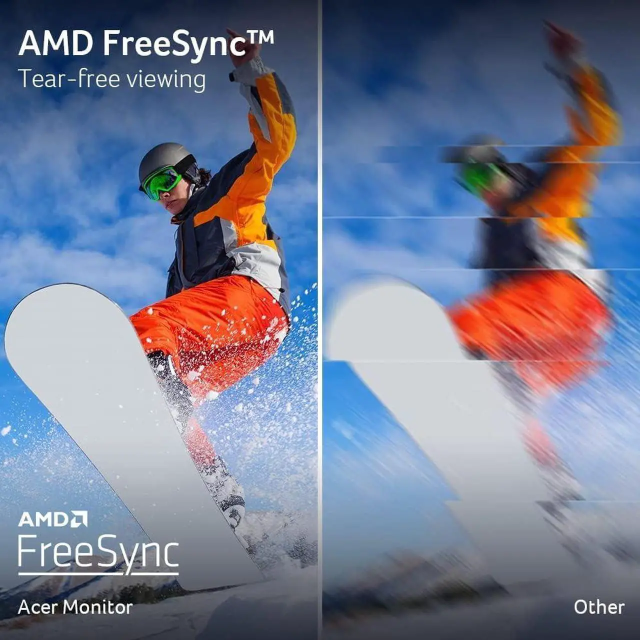 Alt view image 4 of 7 - Acer 23.8 Inch Ebi AMD FreeSync Full HD IPS Monitor with ZeroFrame Design and 1ms Response Time