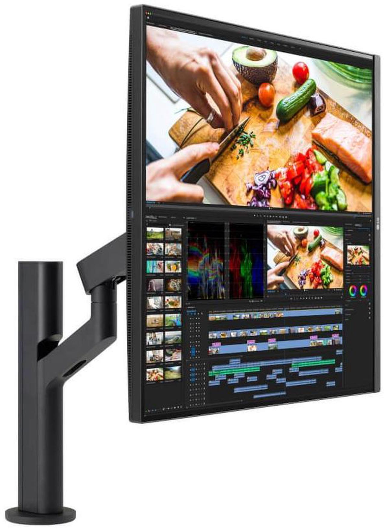 Alt view image 2 of 7 - LG 28" (27.6" Viewable) 60 Hz Nano IPS SDQHD 16:18 DualUp Monitor with Ergo Stand and USB Type-C 5 ms (GtG at Faster) Flat Panel 28MQ780-B