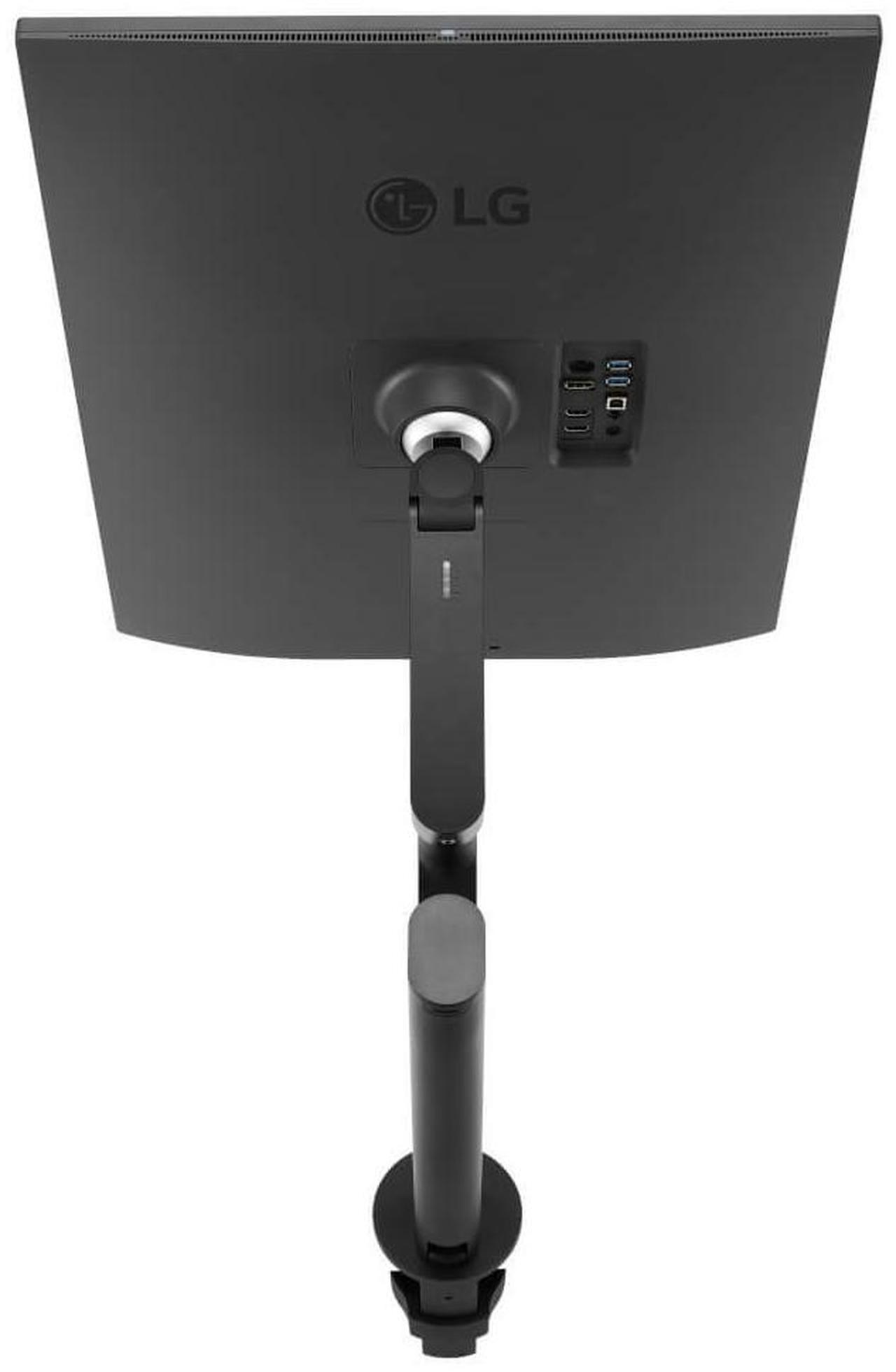 Alt view image 6 of 7 - LG 28" (27.6" Viewable) 60 Hz Nano IPS SDQHD 16:18 DualUp Monitor with Ergo Stand and USB Type-C 5 ms (GtG at Faster) Flat Panel 28MQ780-B