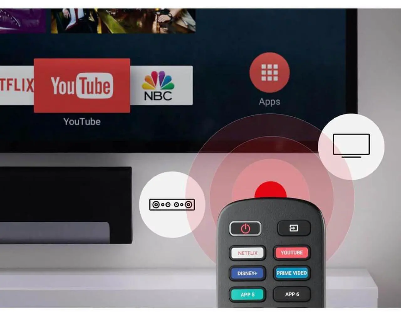 Alt view image 5 of 7 - One For All URC4923 Replacement Remote For Roku TV Remotes