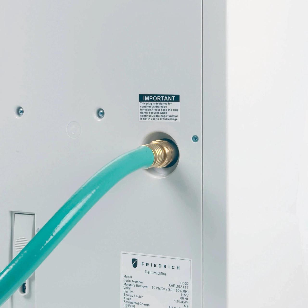 Alt view image 4 of 7 - Friedrich D35B1B 35 Pint Dehumidifier with Built-In Drain Pump