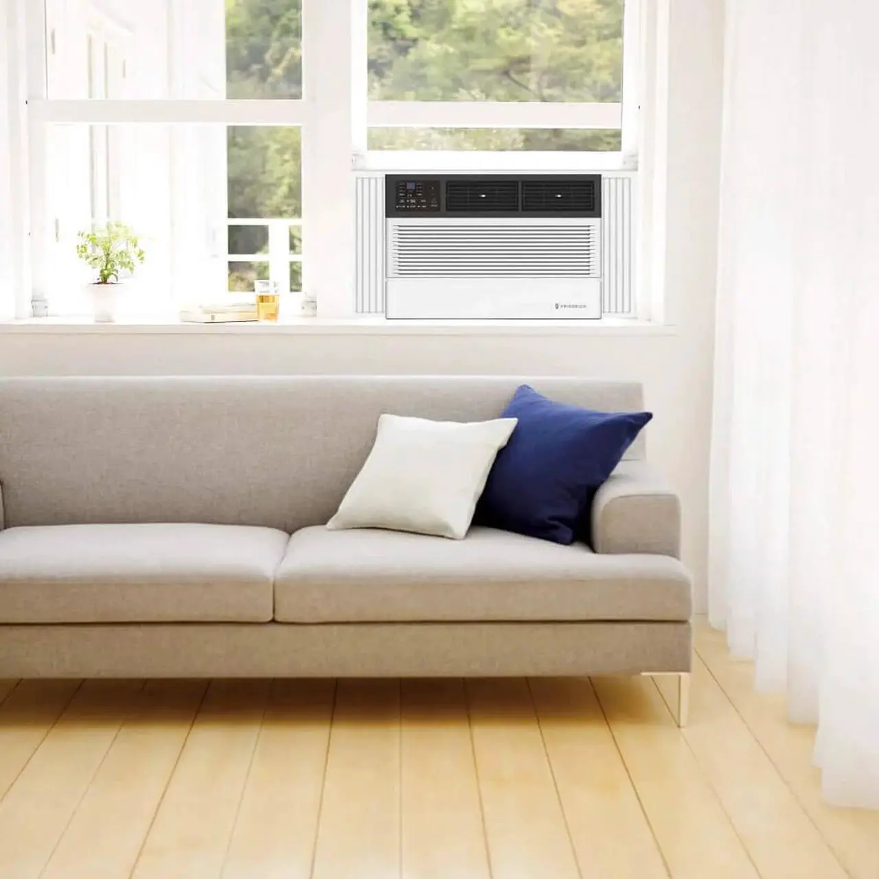 Alt view image 3 of 4 - Friedrich CEW08B11B 8,000 BTU Heat/Cool Window Smart Air Conditioner
