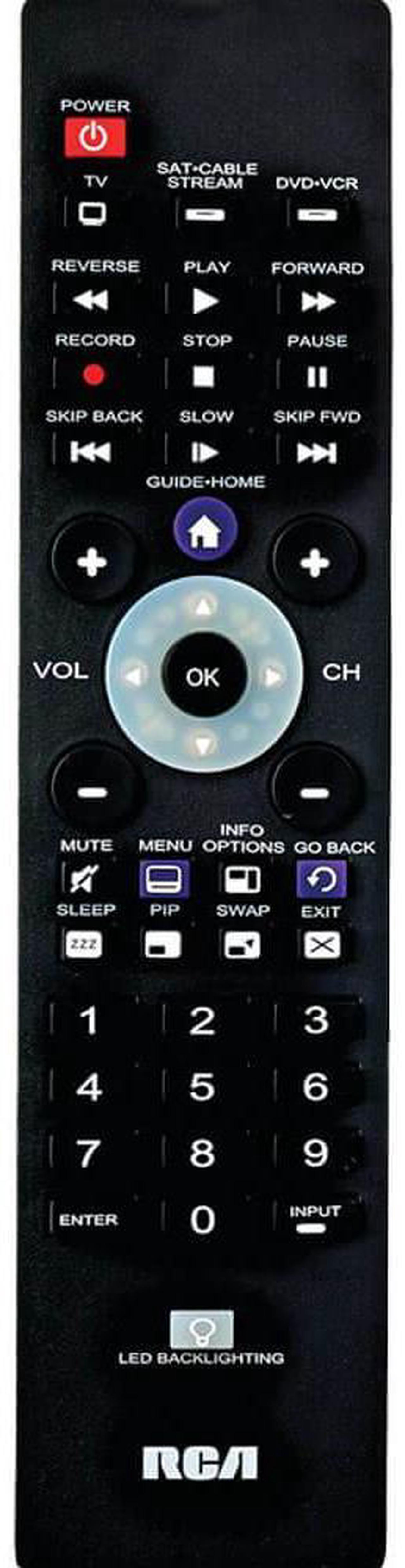 Main image of RCA RCR003RWDEV 3-Device Backlit Universal Remote - Black