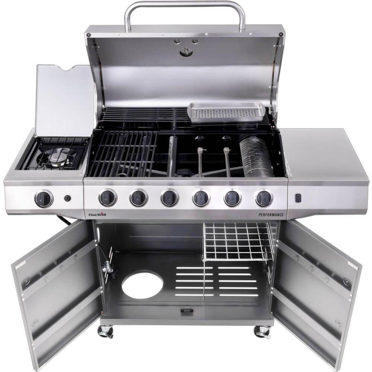 Alt view image 3 of 7 - Char-Broil 463229521 Performance Series 6-Burner Gas Grill - Stainless
