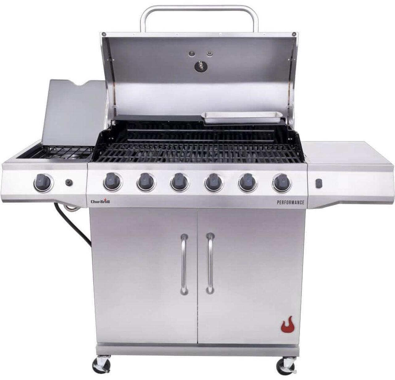 Alt view image 2 of 7 - Char-Broil 463229521 Performance Series 6-Burner Gas Grill - Stainless