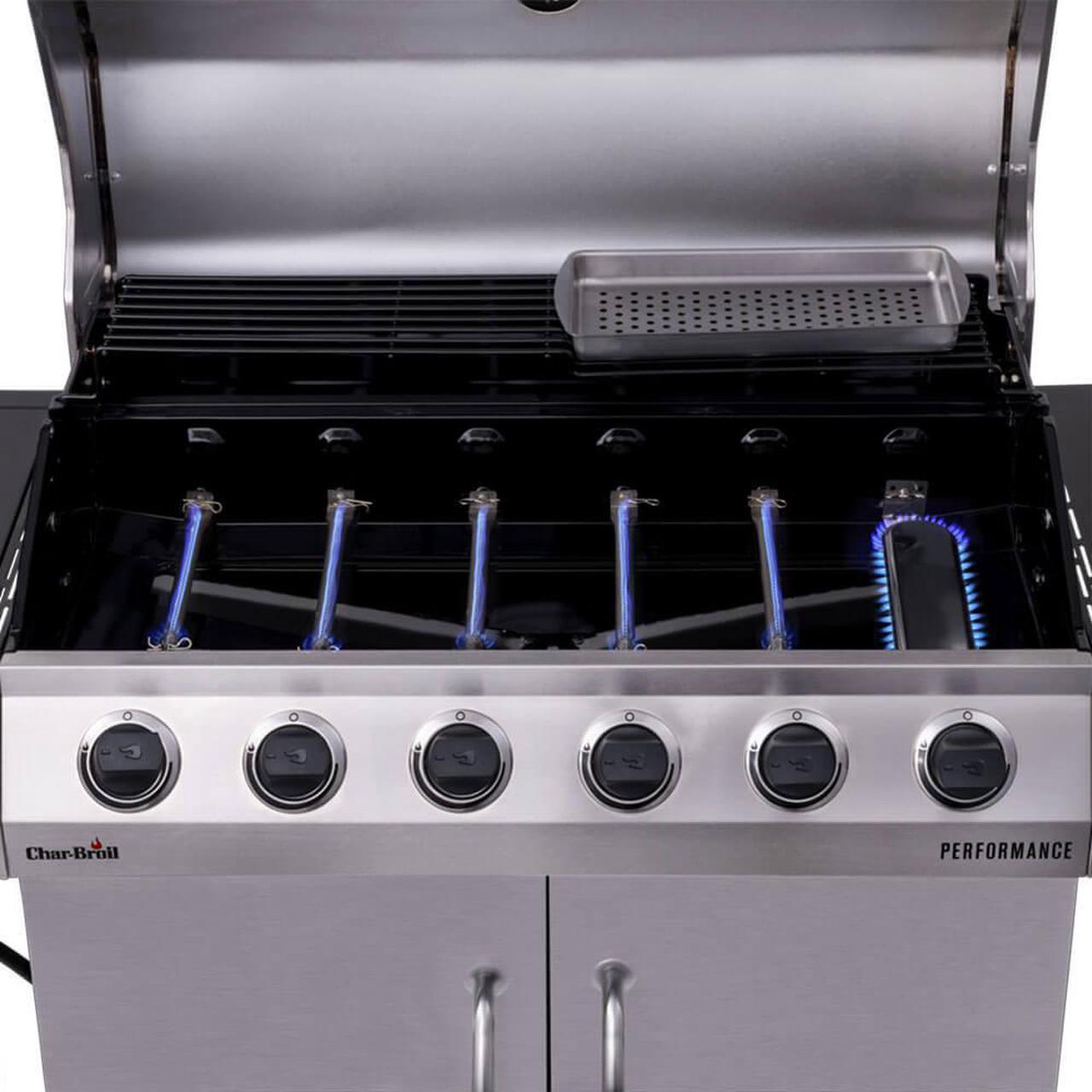 Alt view image 4 of 7 - Char-Broil 463229521 Performance Series 6-Burner Gas Grill - Stainless