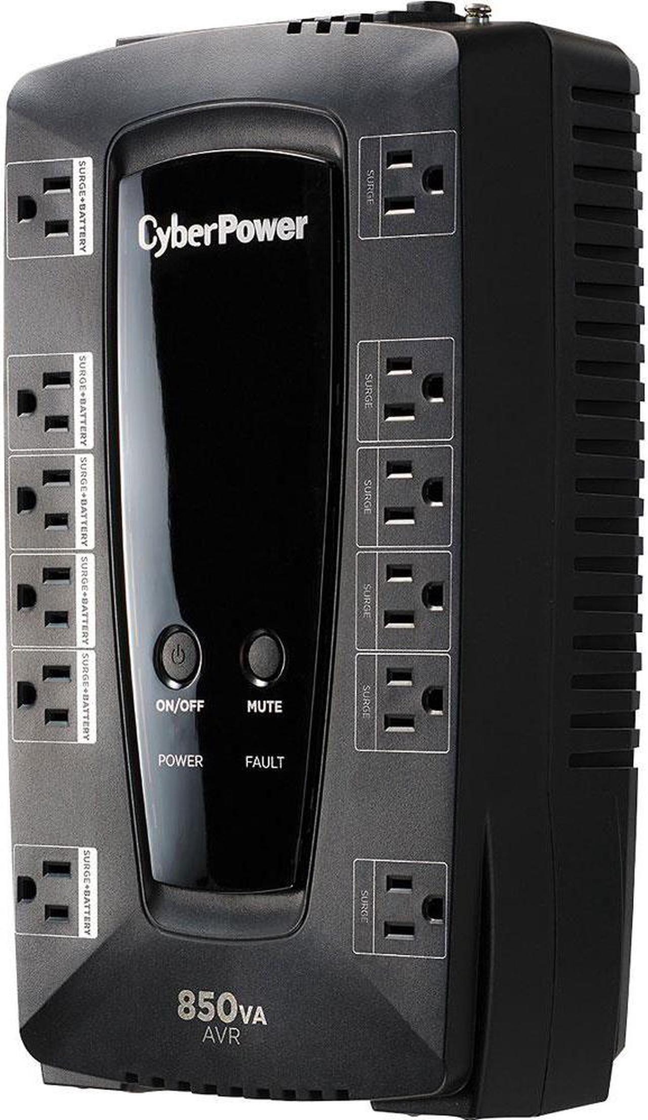 Alt view image 3 of 8 - CyberPower LE850G 10-Outlet 850VA Battery Back-Up System