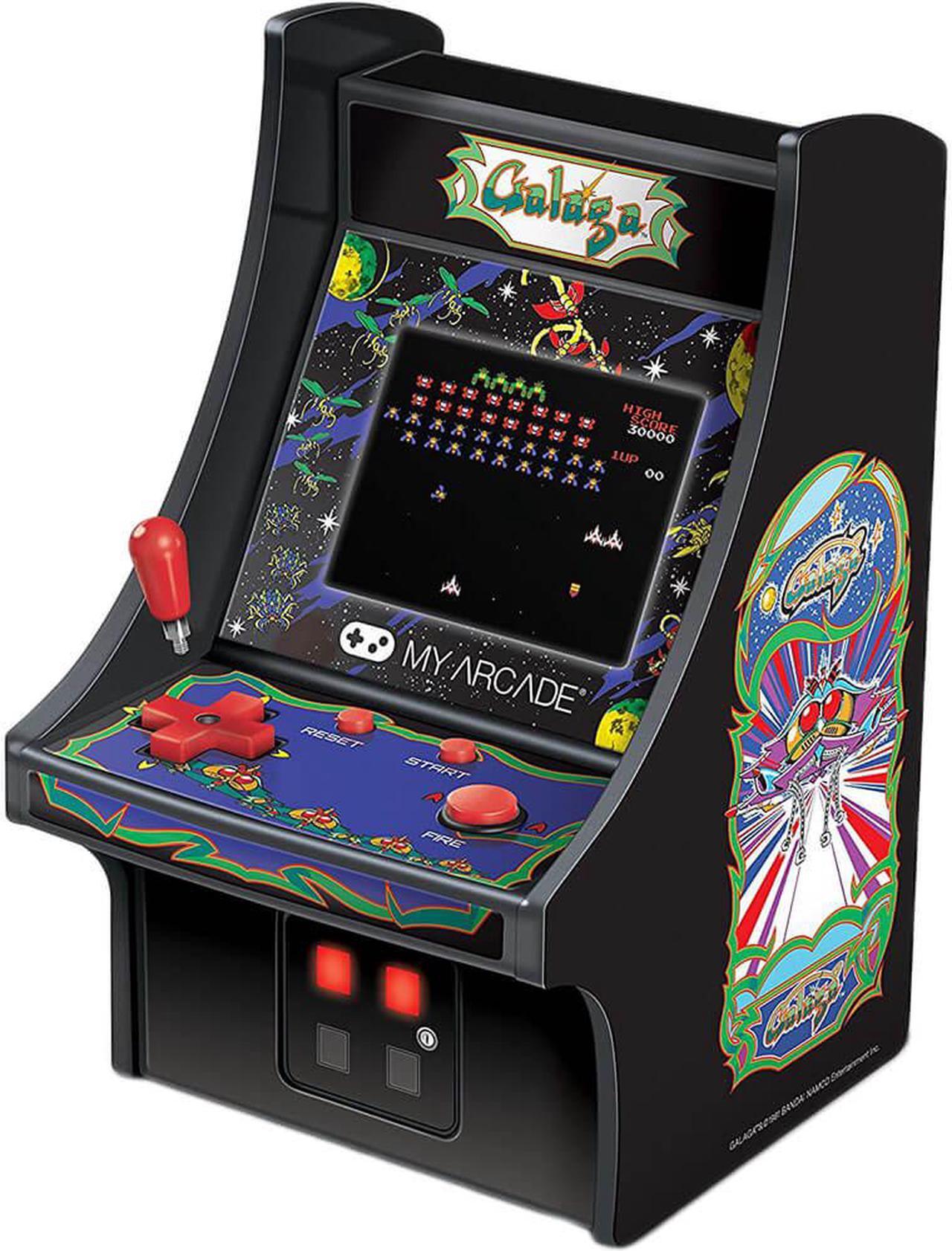 Alt view image 8 of 20 - MY ARCADE BANDAI NAMCO GALAGA 6" Micro Arcade Machine Portable Handheld Video Game