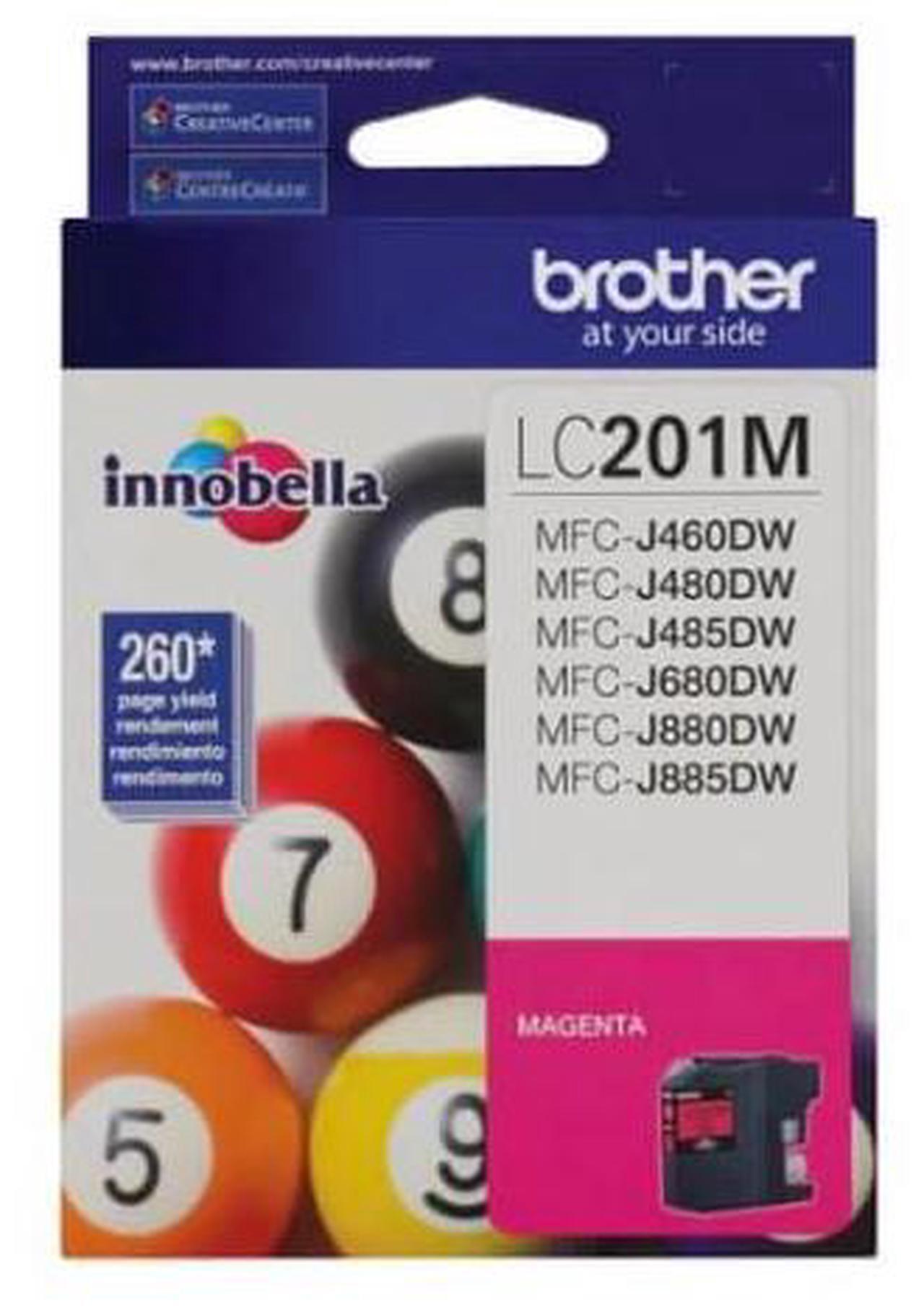 Alt view image 8 of 14 - Brother Magenta Ink Cartridge (260 Yield) LC201M