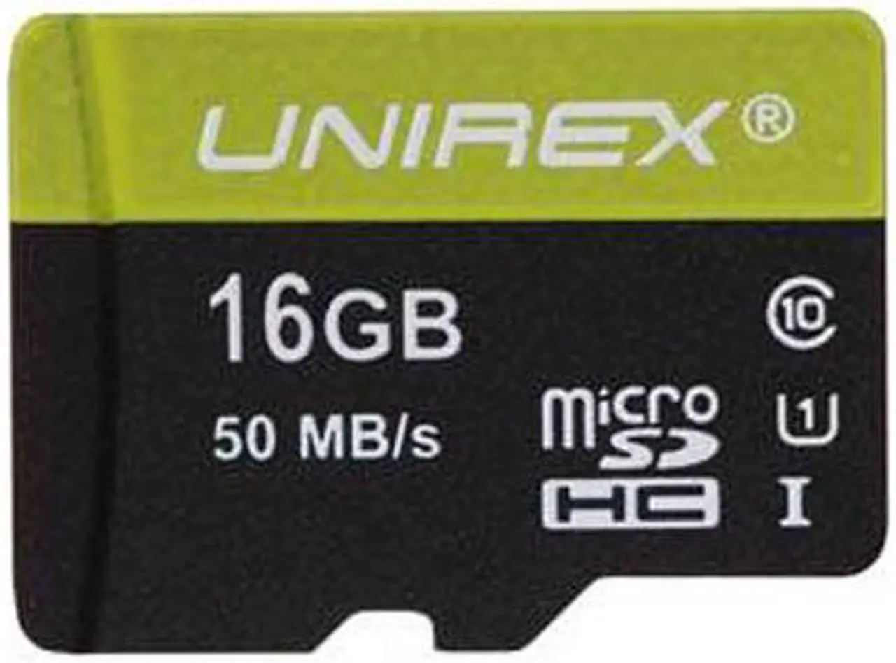 Main image of Unirex 16GB microSDHC Card