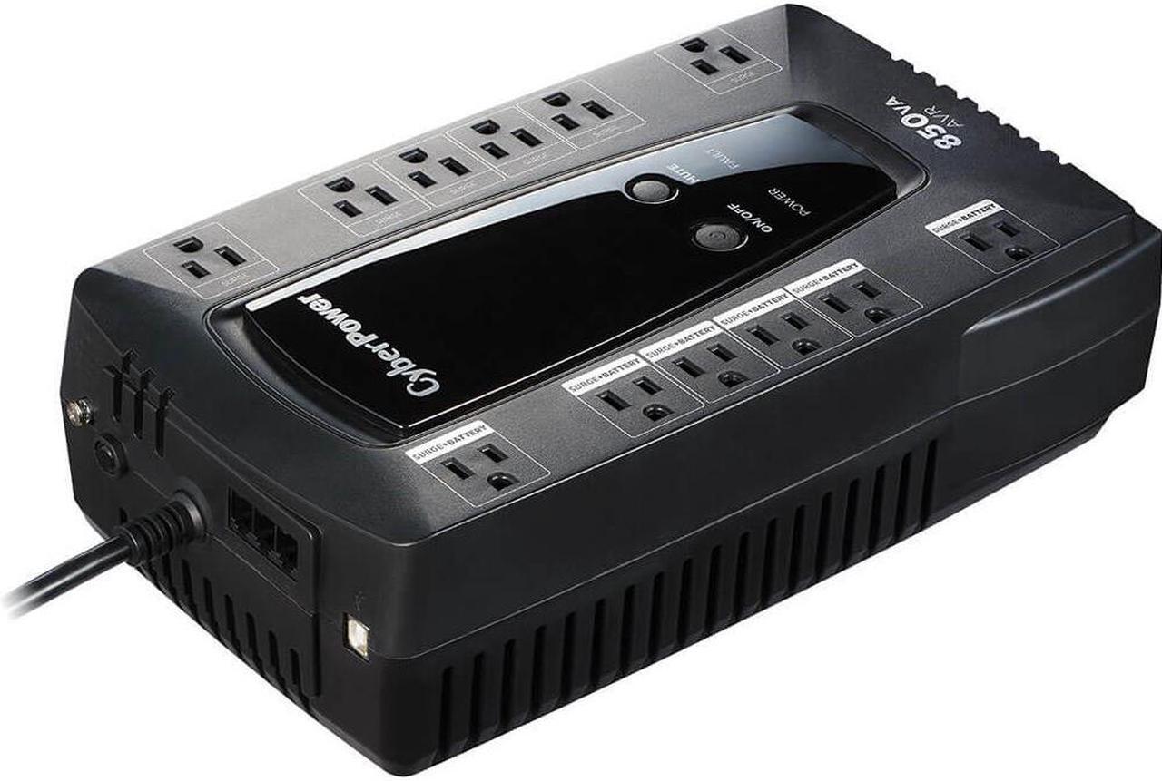 Alt view image 7 of 8 - CyberPower LE850G 10-Outlet 850VA Battery Back-Up System