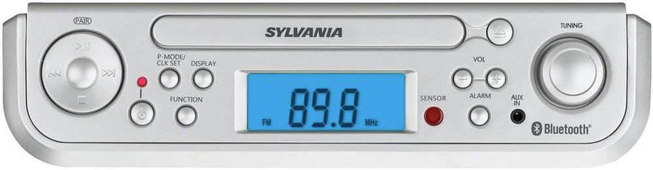 Alt view image 8 of 18 - Sylvania SKCR2713 Under-Counter Bluetooth CD Clock Radio