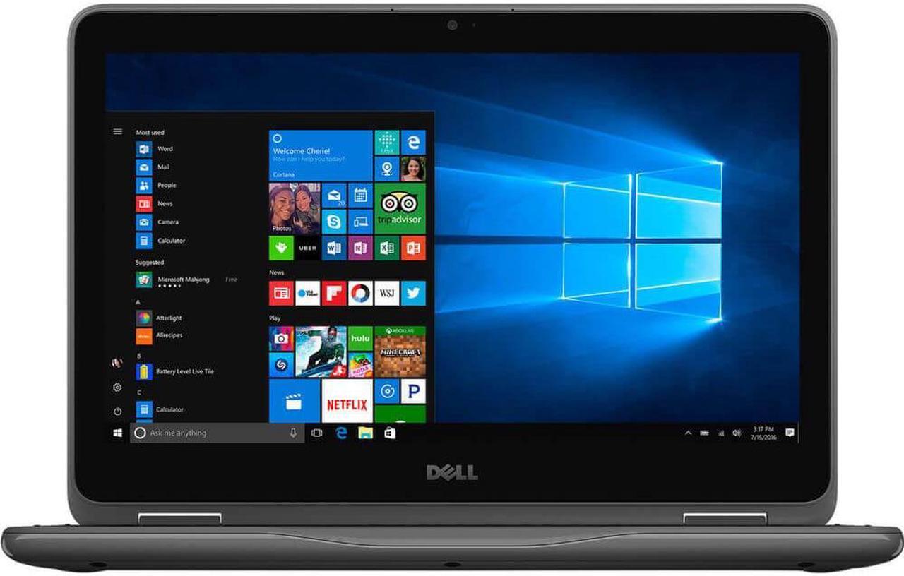 Alt view image 8 of 8 - DELL Laptop Inspiron AMD A6-9220e 4GB Memory 32 GB eMMC SSD AMD Radeon R4 Series 11.6" Touch Screen Windows 10 Home 64-Bit i3185-A760GRY