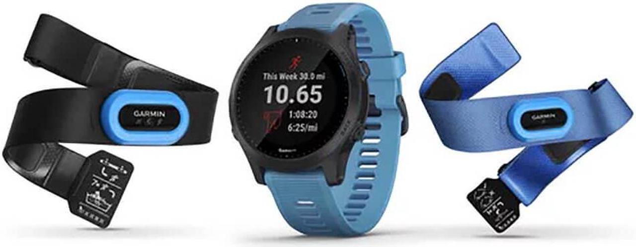 Alt view image 6 of 20 - Garmin Forerunner 945 Bundle, Premium GPS Running/Triathlon Smartwatch with Music, Blue